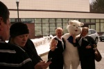 Белый кот и делегаты XII Ежегодного Форума компании БЕЛЫЙ КОТ.